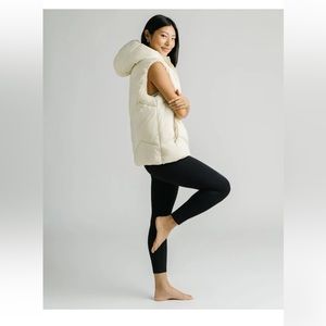 Cream, hooded Vest from Zyia